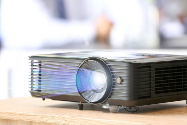 Video projector on table in medical university, closeup - Photo, Image