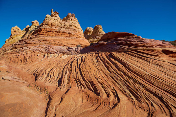 Sandsteinformationen in Utah, USA. Schöne ungewöhnliche Landschaften. - Foto, Bild