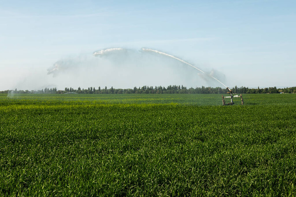 Зброя Система зрошення спринклер Водопостачання Пшеничне поле
 - Фото, зображення