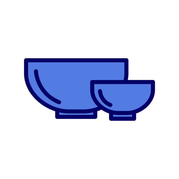 Bowls icon, vector illustration - Vektor, kép