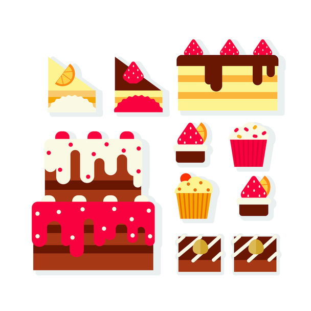 Cakes - Vector, Image