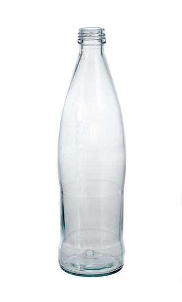 Frasco de vidro transparente vazio isolado
 - Foto, Imagem