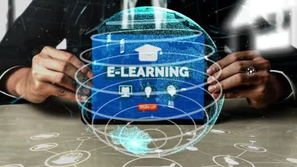 E-learning για φοιτητές και Πανεπιστήμιο εννοιολογική - Πλάνα, βίντεο