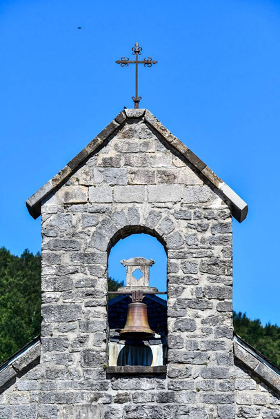 bell tower of church, photo as a background, digital image - Photo, Image
