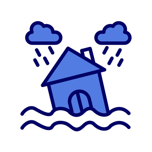 water icon vector. thin line sign. isolated contour symbol illustration - ベクター画像
