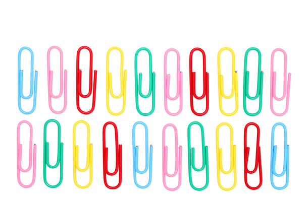 Colorful paper clips - Photo, Image