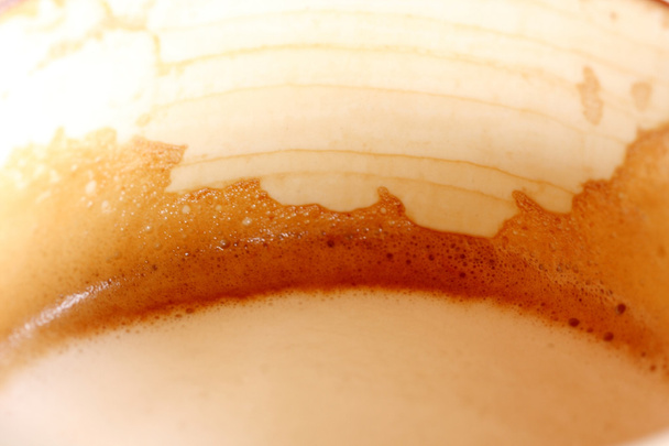 Abstract of milk foam and crema on coffee cup - Photo, Image