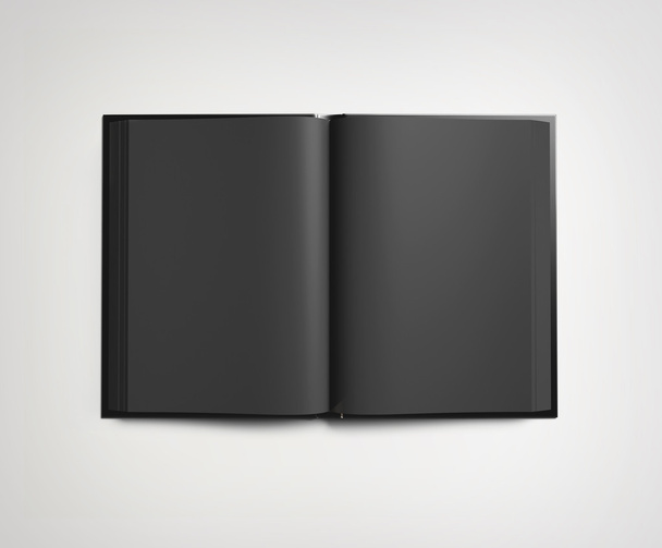 Black open book - Фото, зображення