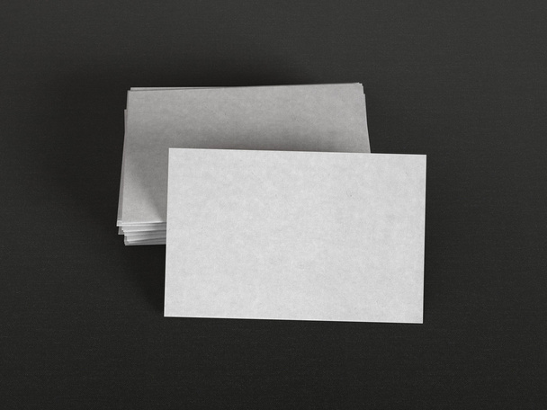 Gray business cards - Photo, image