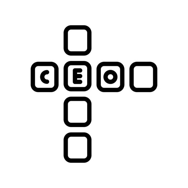 ilustración vectorial de Scrabble icono moderno - Vector, Imagen