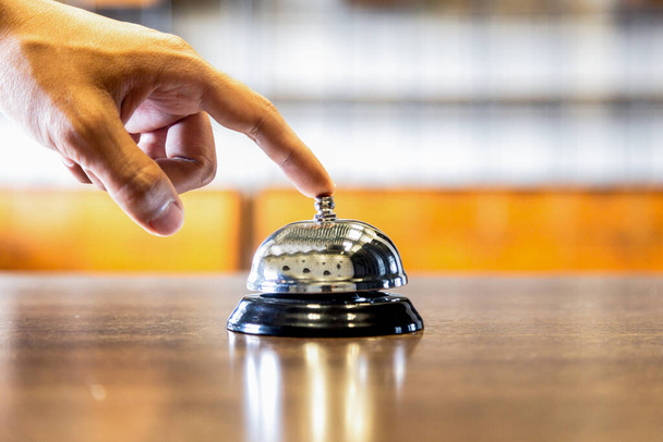 Hotelový servis zvonek, koncept prvotřídní služby podnikání. - Fotografie, Obrázek