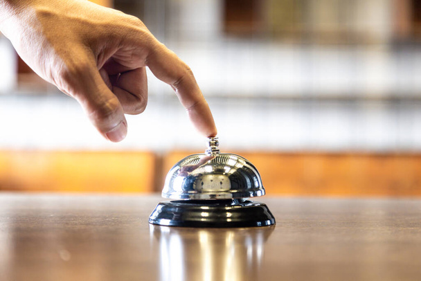 Hotel service bell , concept of first class service  business. - Photo, Image