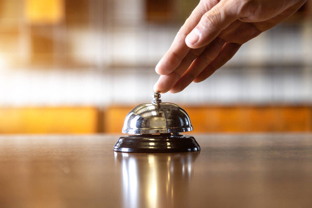 Hotel service bell , concept of first class service  business. - Φωτογραφία, εικόνα