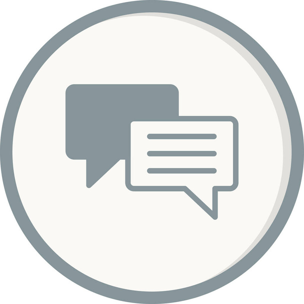 vector icon of Chat, web dialogue notification - Vetor, Imagem