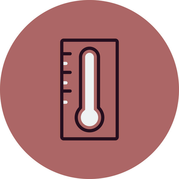 termometre simgesi vektörü, sıcaklık logosu kavramını ölç - Vektör, Görsel
