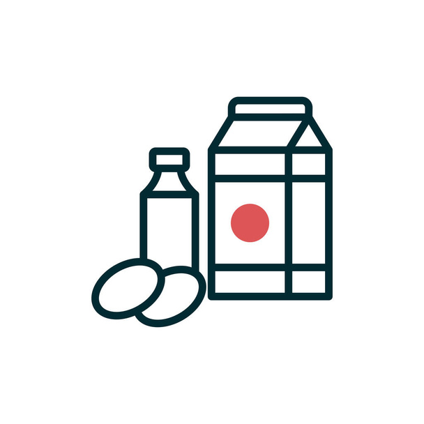 Символ вектора молочных продуктов современный простой дизайн - Вектор,изображение