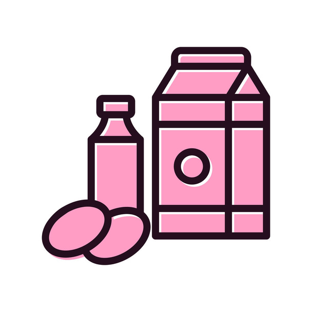 乳製品ベクトルのアイコン現代的なシンプルなデザイン - ベクター画像
