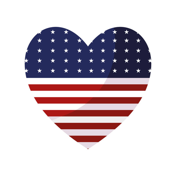 ілюстрація серця США
 - Вектор, зображення