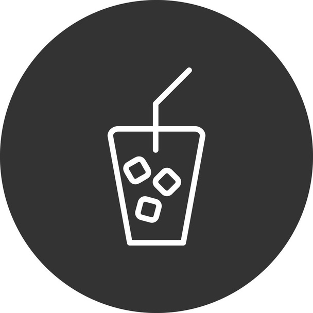 Ice Tea ikona vektor ilustrace - Vektor, obrázek