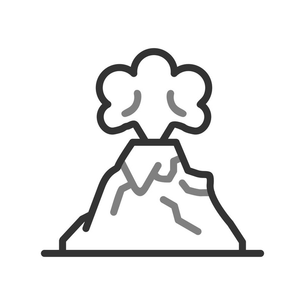 Извержение. иконка, иллюстрация  - Вектор,изображение