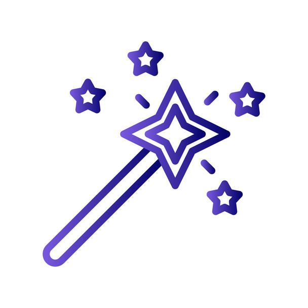 illustration of magic wand vector icon for web - Vector, Image