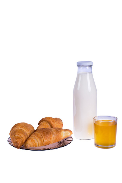 Croissants de mel de leite
 - Foto, Imagem
