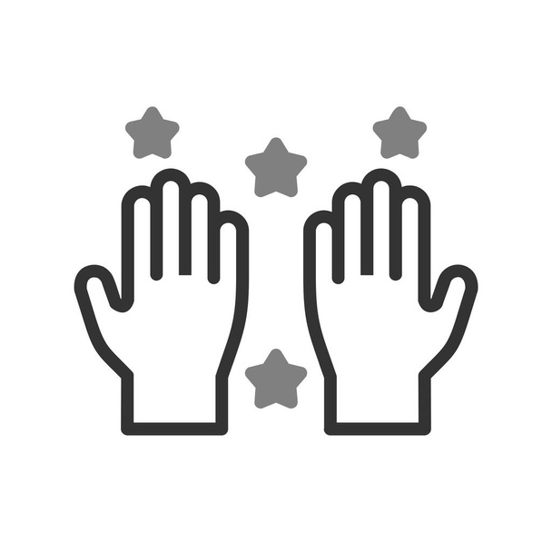 ilustração vetorial do ícone moderno das mãos limpas - Vetor, Imagem