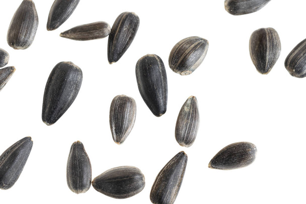sunflower seeds on a white isolated background - Foto, immagini