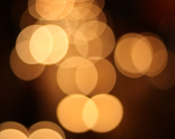 abstrakte kreisförmige Bokeh Hintergrund der Weihnachtsbeleuchtung - Foto, Bild