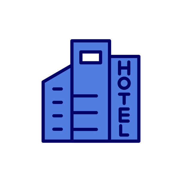 Hotel ikona vektorové ilustrace - Vektor, obrázek