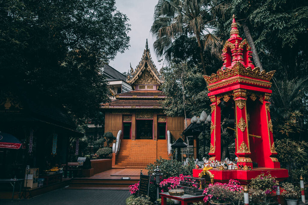 Wat Phra Kaew temple in Chiang Rai, Thailand - Foto, afbeelding