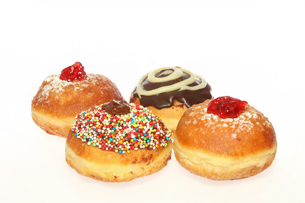 Hanukkah donut - traditionele Joodse vakantie voedsel. - Foto, afbeelding