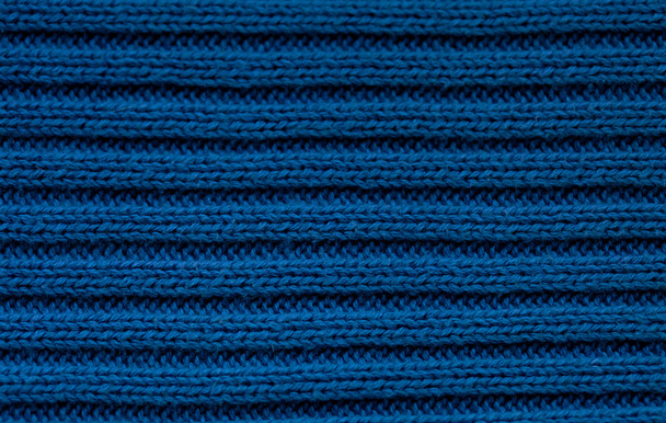Primer plano sobre tela de lana azul
 - Foto, imagen