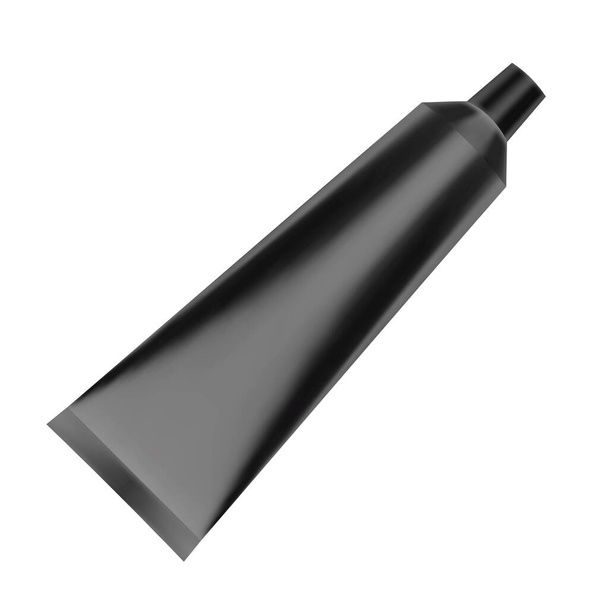 Modèle de tube en plastique mat isolé sur fond blanc. Illustration vectorielle
 - Vecteur, image