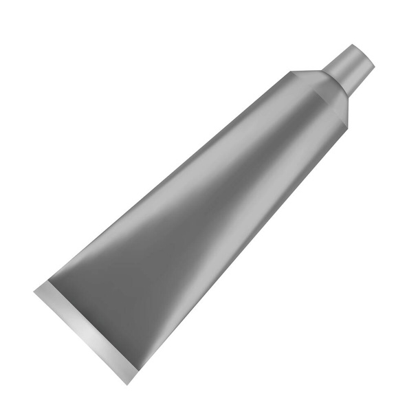 Modèle de tube en plastique mat isolé sur fond blanc. Illustration vectorielle
 - Vecteur, image