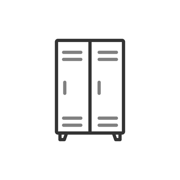 vector illustration of drawers icon - ベクター画像
