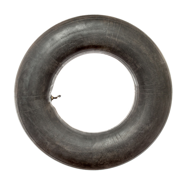 Tubo de neumático sobre fondo blanco
 - Foto, Imagen