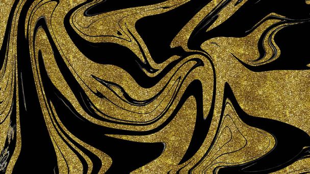 Textura em mármore preto e ouro
 - Foto, Imagem