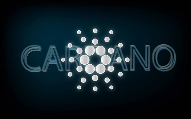 εικόνες εικονικού νομίσματος cardano. 3D εικονογραφήσεις. - Φωτογραφία, εικόνα