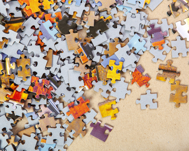 Mucchio di pezzi puzzle puzzle
 - Foto, immagini