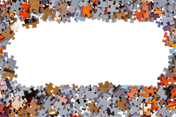 Frame van stukken van de puzzel - Foto, afbeelding