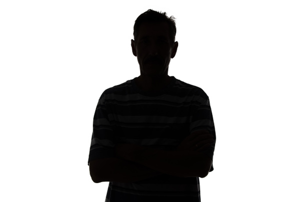 Foto van silhouet volwassen man - Foto, afbeelding