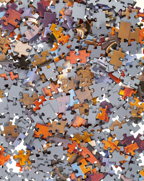 ジグソー パズルのピースの背景 - 写真・画像
