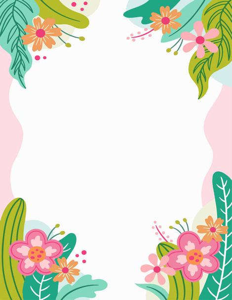 Illustration of cute flower background - Wektor, obraz