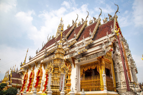 Wat Phrathat Suthon Mongkhon Khiri temple complex in Phrae, Thailand - Photo, image