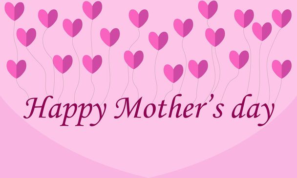happy mothers day card vector - Vector, Image