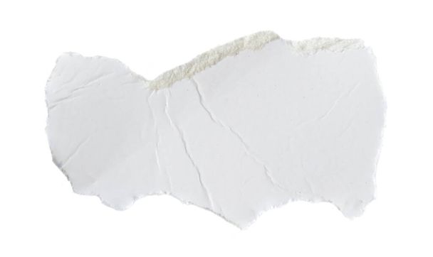 Weißes Papier auf weißem, isolierten Hintergrund - Foto, Bild