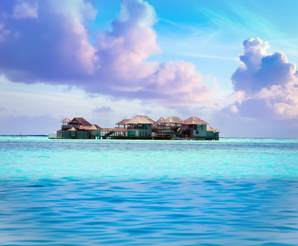 Ostrov v oceánu, Maledivy. - Fotografie, Obrázek