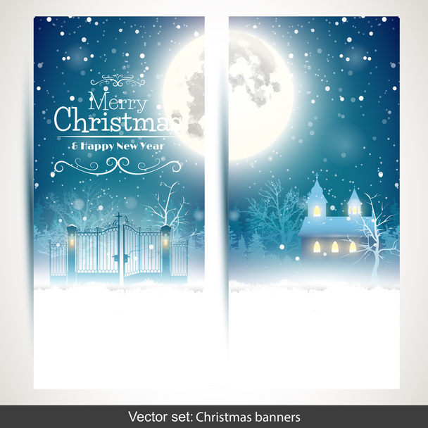 Christmas banners - Vektör, Görsel