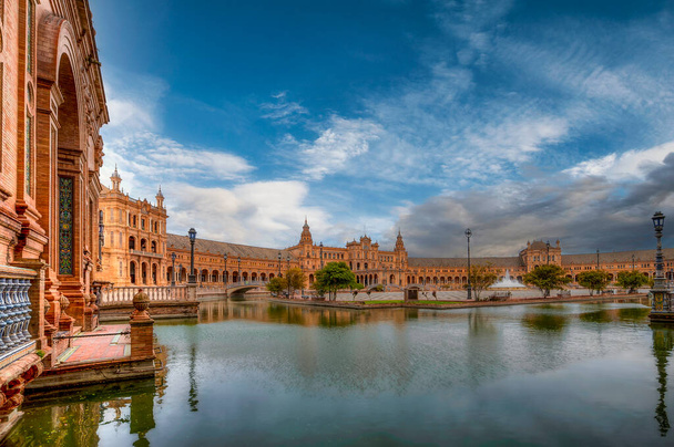 Plaza de Spain, Sevilla, Andalúzia, Spanyolország. - Fotó, kép